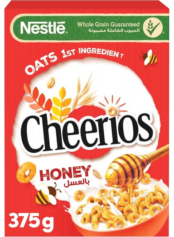 Nestlé Honey Cheerios Breakfast Cereal, 375g - Image 1